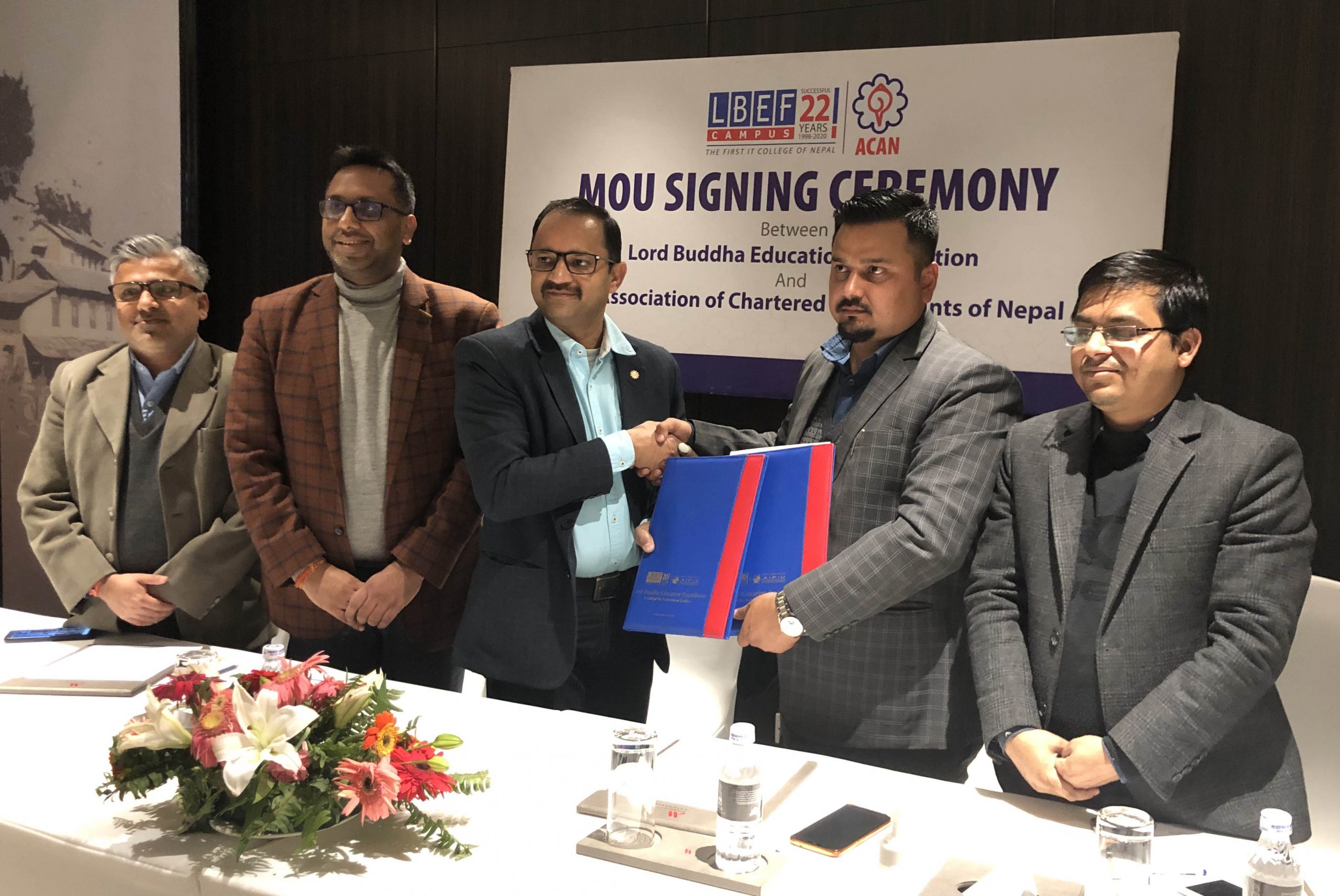 लर्डबुद्ध एजुकेसन फाउन्डेसन र एक्यानबीच समझदारी