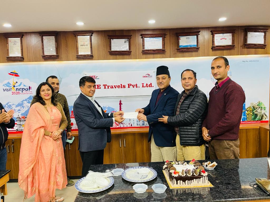 आइएमई ट्राभल्सद्वारा नाट्टाको भवन निर्माणमा सहयोग