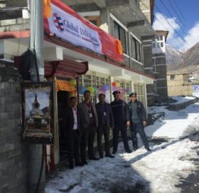 मनाङको मनाङ ङिस्याङमा ग्लोबल आइएमई बैंकको नयाँ शाखा