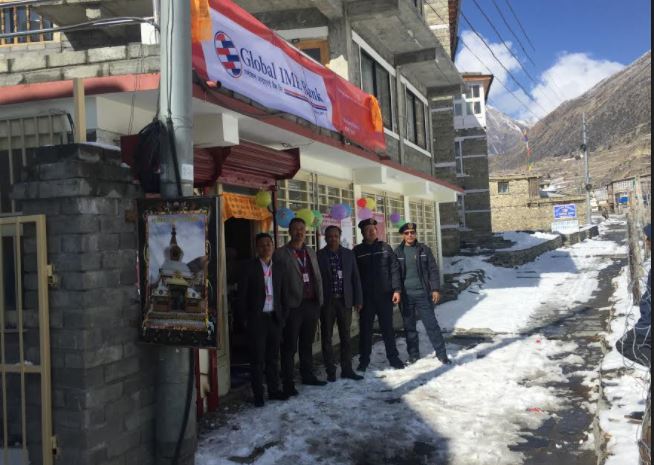 मनाङको मनाङ ङिस्याङमा ग्लोबल आइएमई बैंकको नयाँ शाखा
