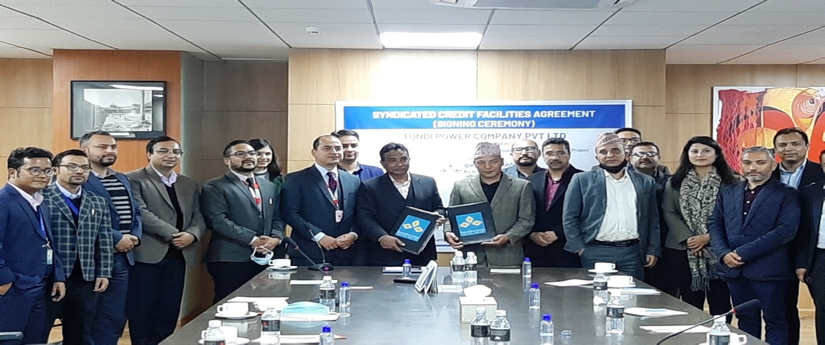 कुमारी बैंकको अगुवाईमा माथिल्लो राहुघाट जलविद्युत आयोजनाको सहवित्तीयकरण सम्झौता सम्पन्न