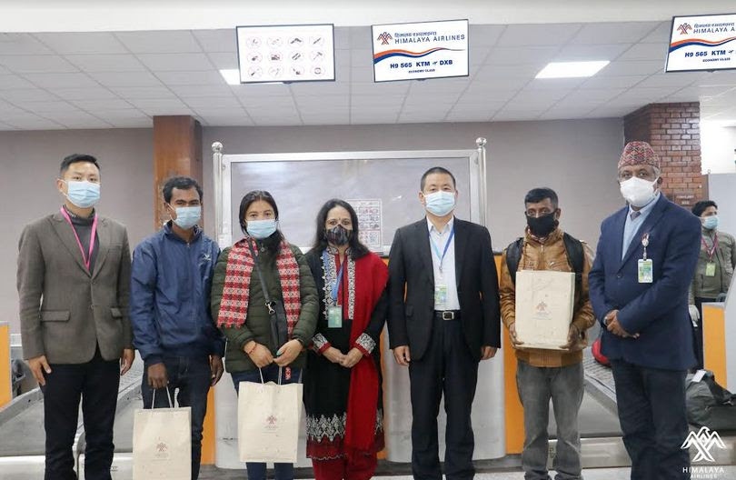 हिमालय एयरलाइन्सले कोभिडका कारण रोकिएको दुबई उडान थाल्यो