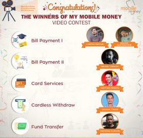 लक्ष्मी बैंकको ‘माई मोबाईल मनि’ भिडियो प्रतियोगिताको नतिजा प्रकाशित