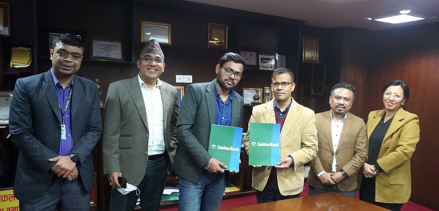 सानिमा बैंक र आइएसओएन हेल्थकेयरबीच समझदारी पत्रमा हस्ताक्षर