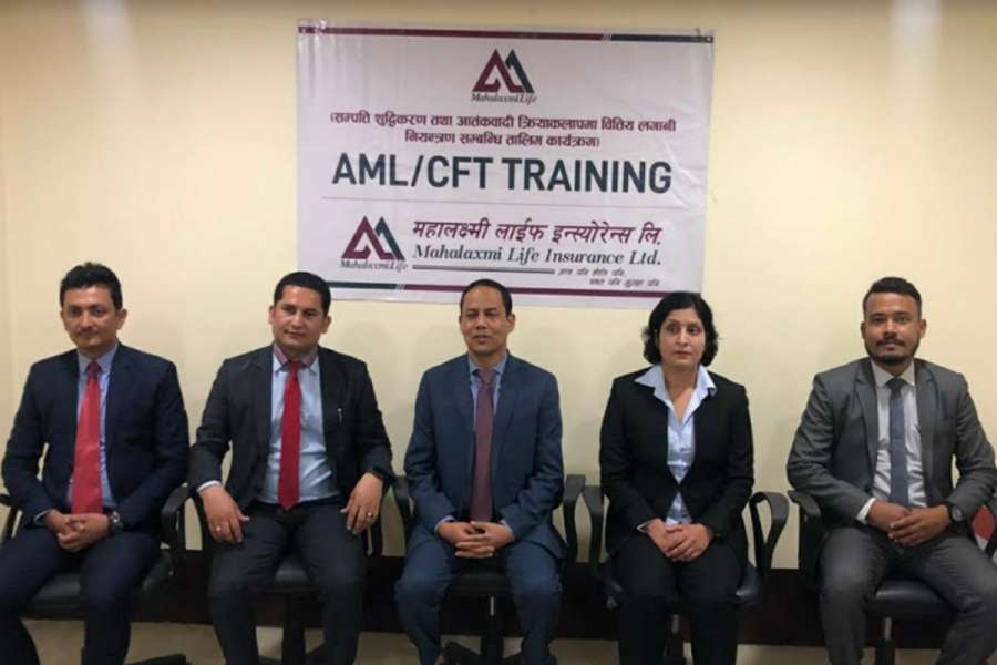 प्रदेश १ मा महालक्ष्मी लाइफको सम्पति शुद्धिकरण निवारण तालिम