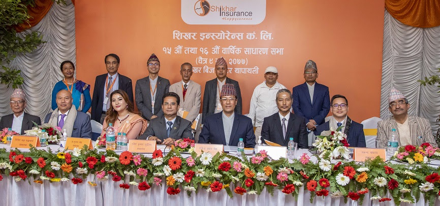 शिखर इन्स्योरेन्सको  लाभांश पारित