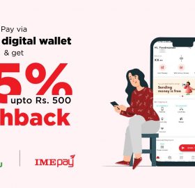 फुडमान्डुबाट खरिद गरी आईएमई पेबाट भुक्तानी गर्दा २५ प्रतिशत क्यास ब्याक पाइने