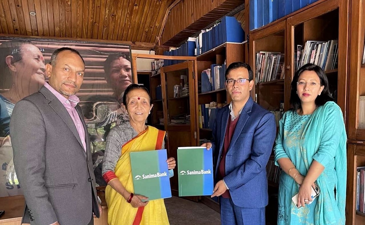 सानिमा बैंक लिमिटेड र माइती नेपालबीच सम्झौता नवीकरण