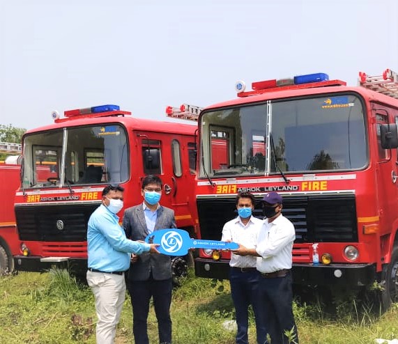 अशोक लेलैण्डका ९ थान बारुणयन्त्र (दमकल) प्रदेश नं. २ आन्तरिक मामिला तथा कानून मन्त्रालयलाई हस्तान्तरण