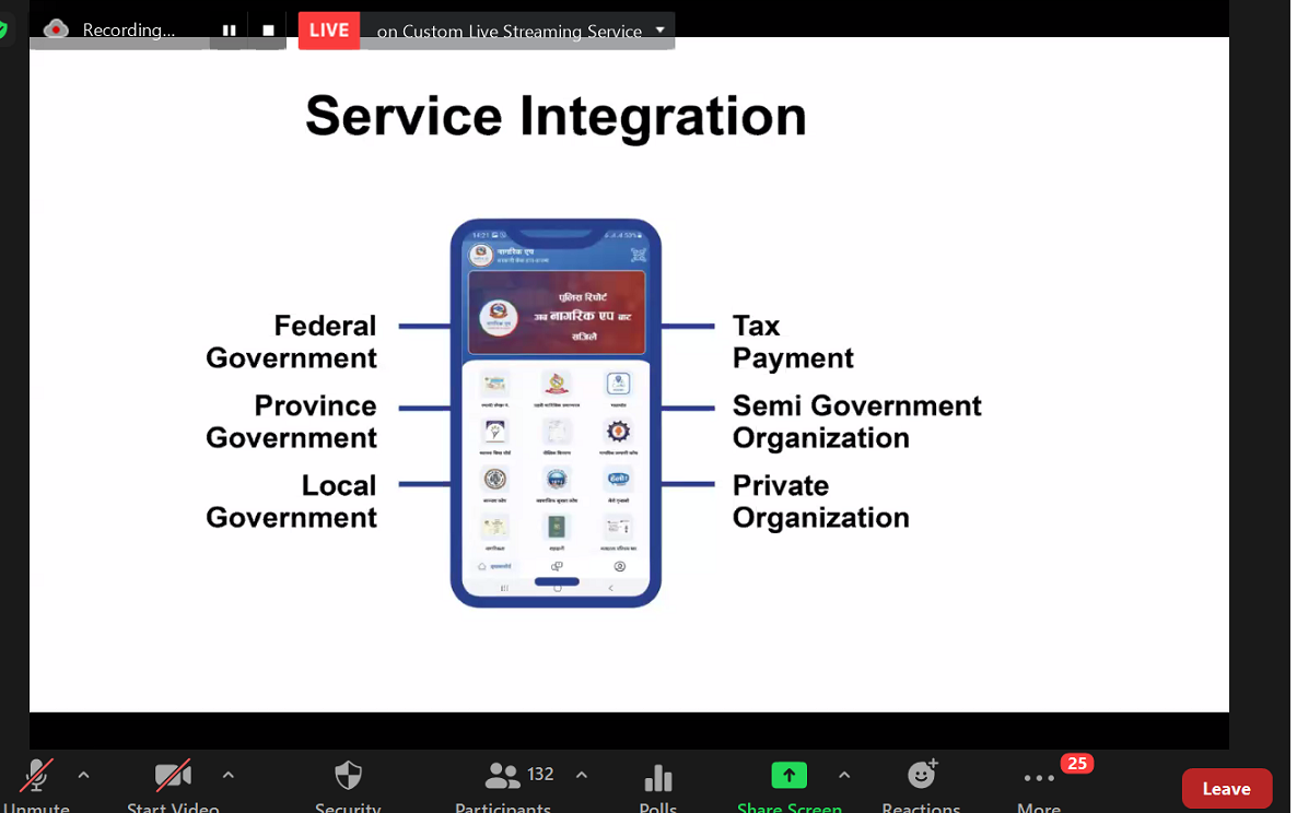 तीन चरणमा कायान्वयन गरिदै नागरिकए एप, ६ महिनाभित्र थप ८० वटा नयाँ सेवा थप हुने
