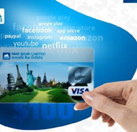 एनएमबि बैंकको प्रिपेड डलर कार्ड अब अनलाईनबाटै