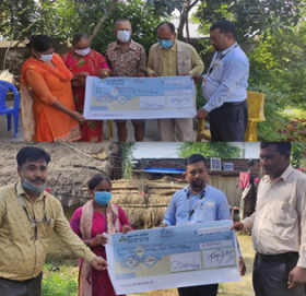 यूनियन लाइफद्धारा दुई मृतकको परिवारलाई दाबी वापतको रकम हस्तान्तरण