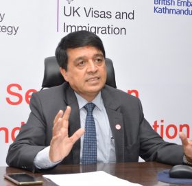 बेलायती भिसा काठमाडौंबाटै जारी गर्न वरिष्ठ उपाध्यक्ष ढकालको माग