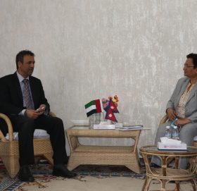 ऊर्जामन्त्री भुसालसँग यूएई राजदूतको शिष्टाचार भेट