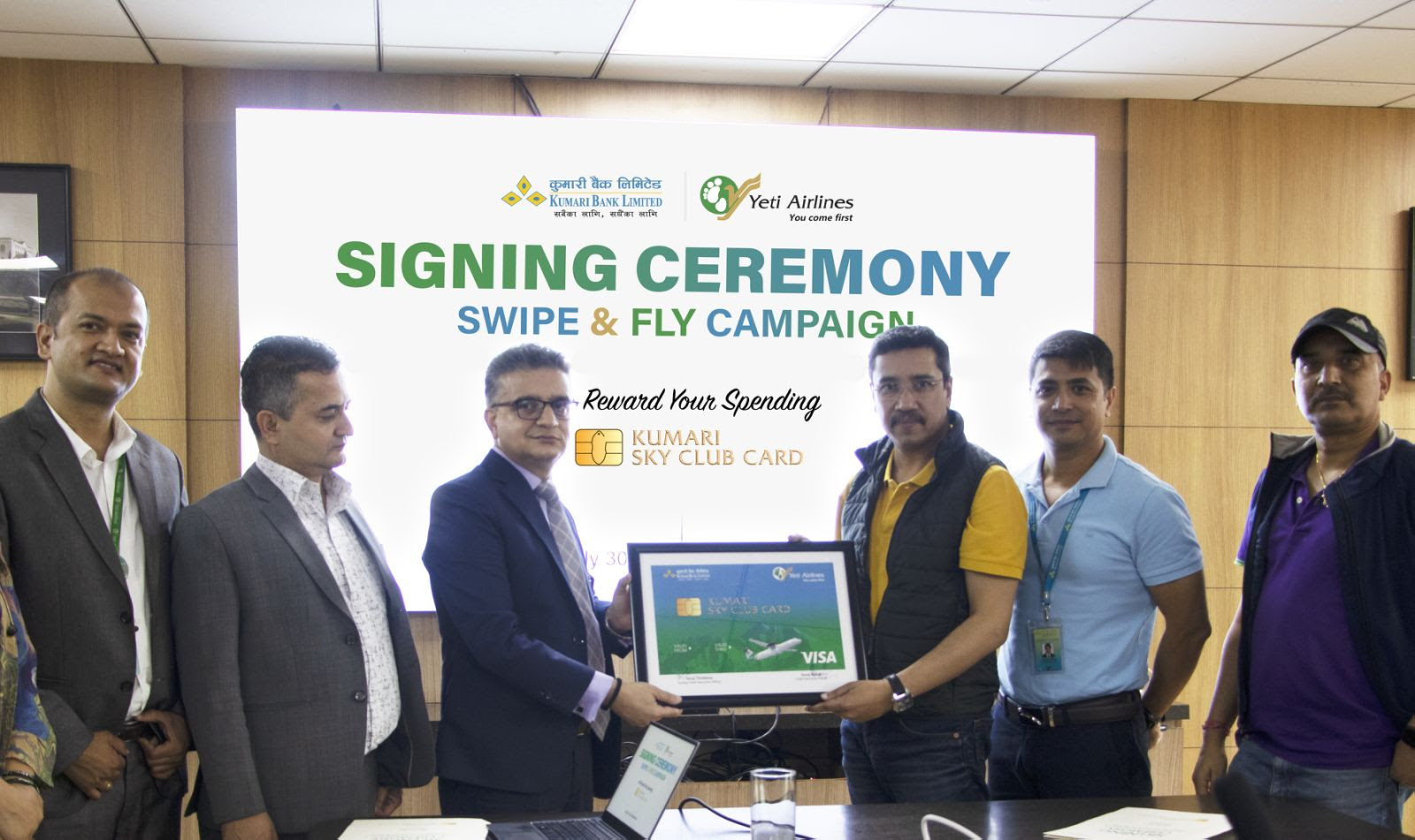 कुमारी बैंक र यती एअरलाइन्सल कुमारी स्काई क्लव कार्ड जारी गर्ने