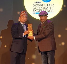 मुक्तिनाथ विकास बैंक “ एचआरएम अवार्डस् फर कर्पोरेट एक्सिलेन्स २०२१” बाट पुरस्कृत