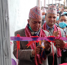 ग्लोबल आइएमई बैंकको ५०औँ एक्सटेन्सन काउन्टर गोरखाको चित्रेपोखरीमा