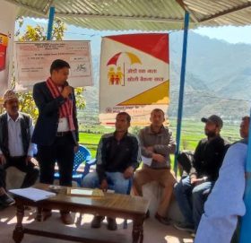 महालक्ष्मी विकास बैंकद्वारा विद्यालयलाई प्रतिक्षालय निर्माण