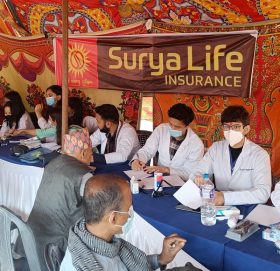 सूर्या लाइफ इन्स्योरेन्सको निःशुल्क स्वास्थ शिवीर सम्पन्न