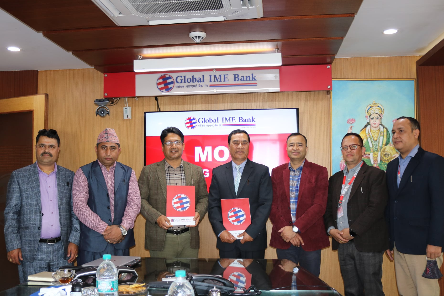 ग्लोबल आइएमई बैंक र ग्यास विक्रेता महासंघबीच क्यूआर कोड प्रद्धर्धन सम्झौता