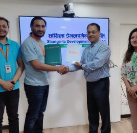 सांग्रिला डेभलपमेन्ट बैंक लि. र दराज प्रा.लि. बीच डिजिटल पेमेन्ट पार्टनरसीप सम्झौता