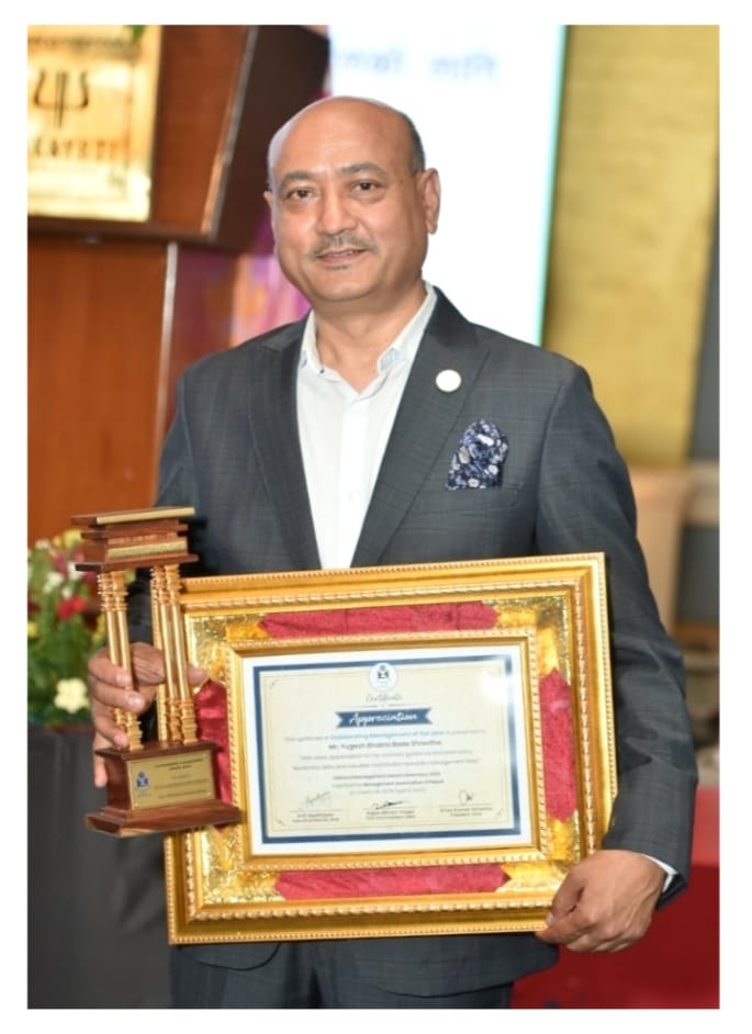 आइएमई जनरल इन्स्योरेन्स लिमिटेडका सीइओ युगेशभक्त सम्मानित