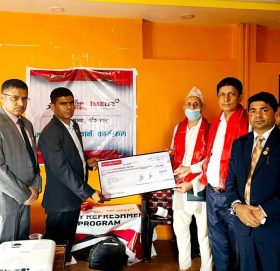 आइएमई लाइफद्धारा २१ लाख २० हजार रुपैयाँ मृत्यु दाबी भुक्तानी