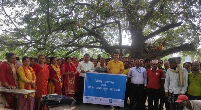 एनएमबि बैंकद्वारा सर्लाहीका किसानलाई वित्तीय साक्षरता तालिम