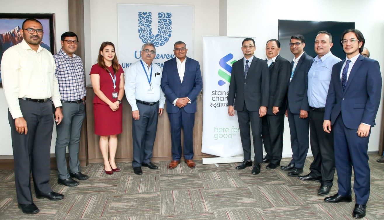 स्ट्याण्डर्ड चार्टर्ड बैंक र युनिलिभर नेपाल लिमिटेडबीच सम्झौता