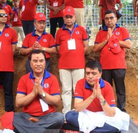 ग्लोबल आइएमई बैंकको भरतपुरस्थित कार्यालय भवन शिलान्यास