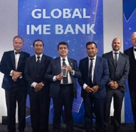 ग्लोबल आइएमई बैंक ‘युरोमनी अवार्ड फर एक्सलेन्स २०२२’ बाट सम्मानित