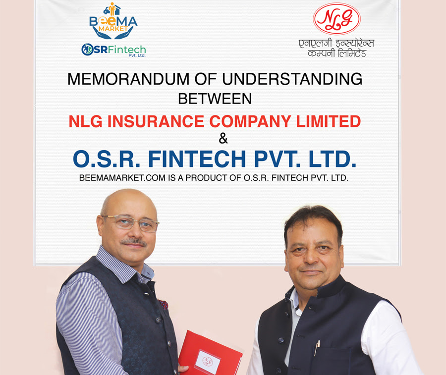 एनएलजी इन्स्योरेन्स र ओएसआर फिन्टेकबीच समझदारी