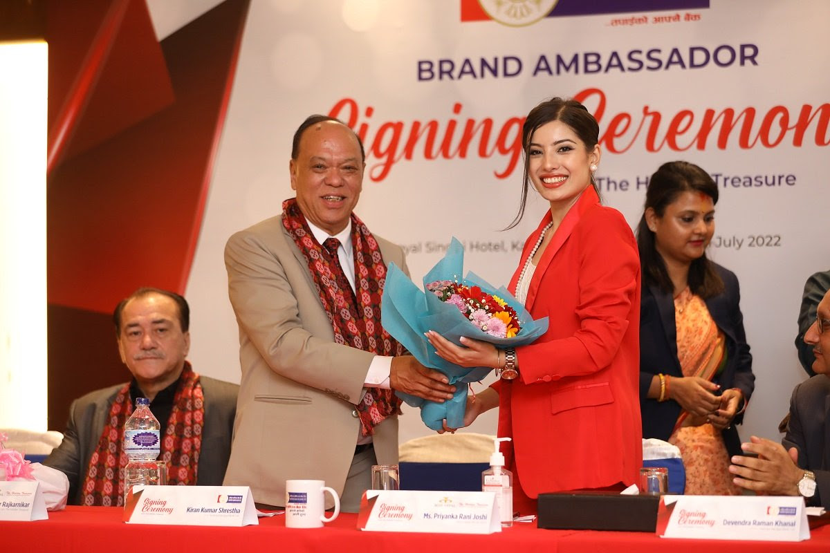 राष्ट्रिय वाणिज्य बैंकको ब्राण्ड एम्बासडरमा मिस नेपाल जोशी नियुक्त