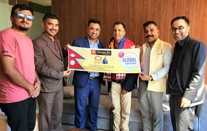 एमडिआरटीको ग्लोबल कन्फ्रेन्स २०२२ मा सूर्या लाइफबाट चन्द्रकान्त पन्थी सहभागी हुँदै