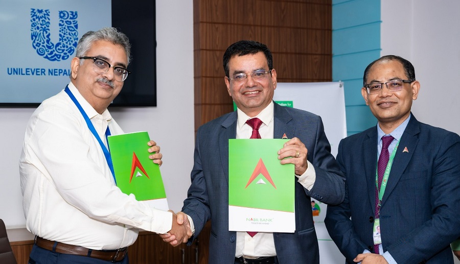 नबिल बैंक र युनिलिभर नेपालबीच सम्झौता