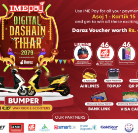 आइएमई पेसँग डिजिटल दशैं तिहारः डिजिटल भुक्तानी गर्दा लाखौंको उपहार