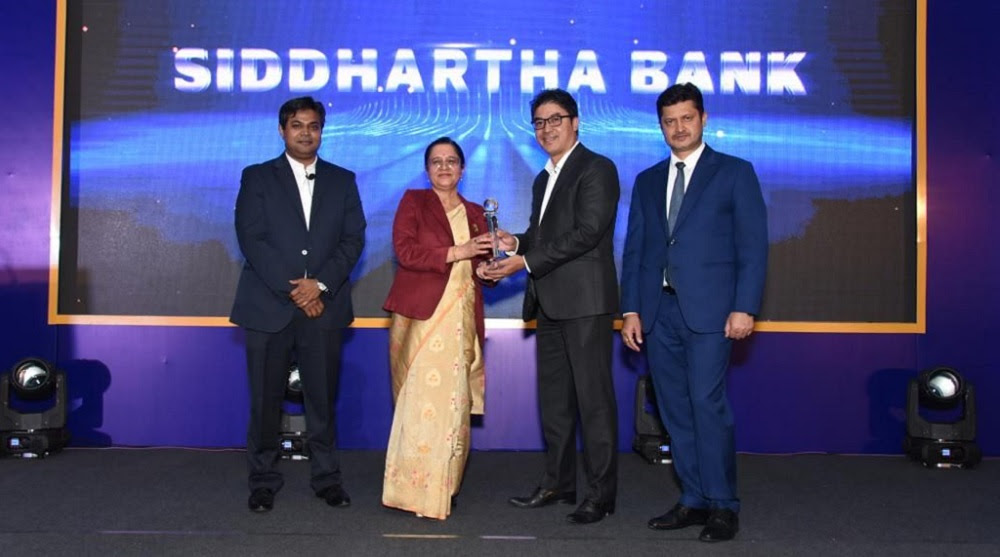 सिद्धार्थ बैंक ‘एक्सिलेन्स इन प्रिपेड कार्डस विजनेश २०२२’ अवार्डबाट सम्मानित