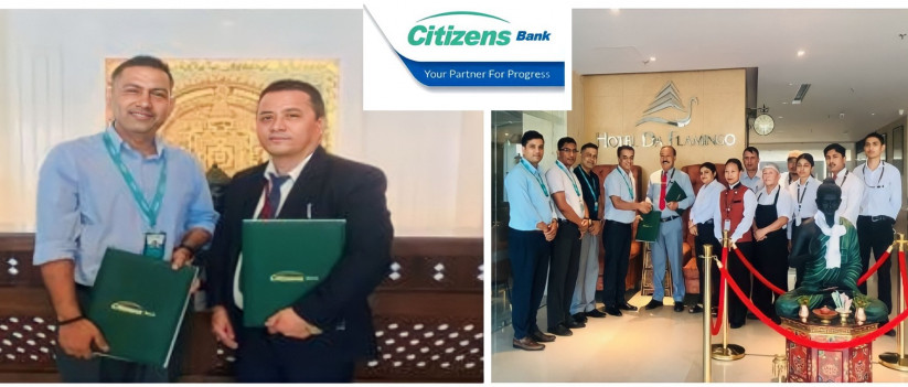 सिटिजन्स बैंक र ड्रिम इन्टरनेसनल होटेल तथा होटेल दा फ्लामिङ्गोबीच छुट सम्झौता