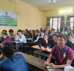 भक्तपुर बहुमुखी क्याम्पसमा कामना सेवा विकास बैंकको वित्तीय साक्षरता कार्यक्रम