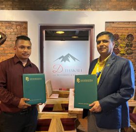 कामना सेवा विकास बैंक र दि मोक्ष मुस्ताङ थकाली रेस्टुरेन्टबीच छुट सम्झौता