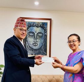 संस्थागत सामाजिक उत्तरदायित्वअन्तर्गत सांग्रिला डेभलपमेन्ट बैंकको आर्थिक सहयोग