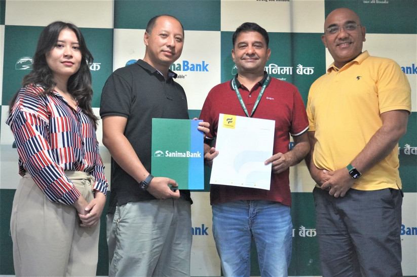 सानिमा बैंकका ग्राहकलाई फुडमाण्डुमा क्यासब्याक