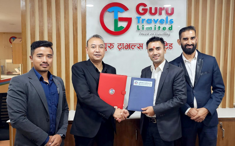 मुक्तिनाथ क्यापिटल र गुरु ट्राभल्सबीच व्यावसायिक सहकार्य गर्ने सहमति