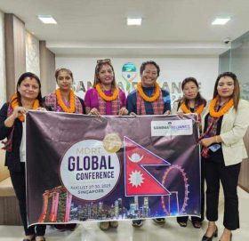 एमडीआरटी ग्लोबल कन्फ्रेन्सका लागि सिंगापुर जाँदै सानिमा रिलायन्स लाइफका ६ अभिकर्ता
