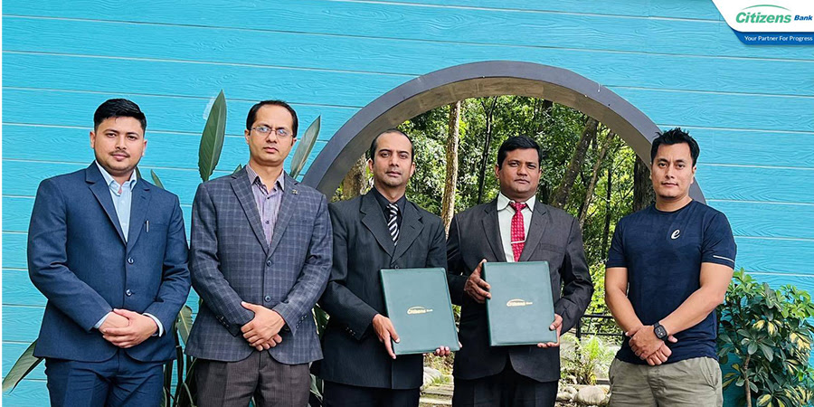 सिटिजन्स बैंकका ग्राहकले ट्रिबोन्स रिसोर्टमा १० प्रतिशत छुट पाउने