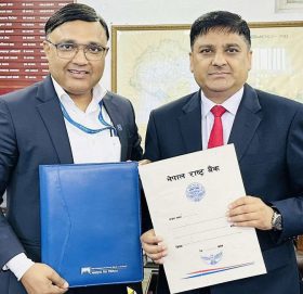 नेपाल राष्ट्र बैंक र माछापुच्छ्रे बैंकको क्युआर कोड सेवा सम्बन्धी सम्झौता