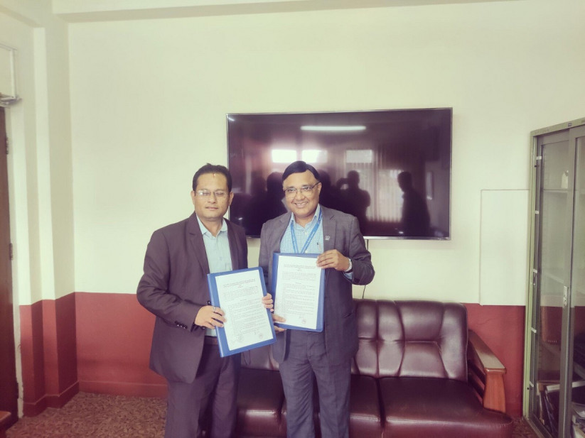 राष्ट्र बैंकको मुद्रा व्यवस्थापन विभागमा माछापुच्छ्रे बैंकको क्यूआर कोड सेवा