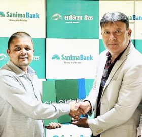 एड्भान्स्ड अटोमोबाइल्स र सानिमा बैंकबीच अटो लोन सम्झौता