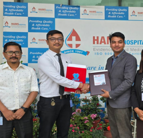 ह्याम्स अस्पतालमा नेपाल एसबिआई बैंक र एसबिआई मर्चेण्ट बैंकिङ्गका ग्राहकलाई १० प्रतिशत छुट