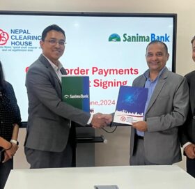 सानिमा बैंकले अन्तरदेशीय डिजिटल भुक्तानीका लागि नेपाल क्लियरिङ हाउससँग गर्‍यो सम्झौता